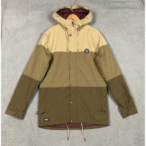 Ride Hawthorne Snowboard Jacket Men's Medium Khaki/Moss Insulated Waterproof